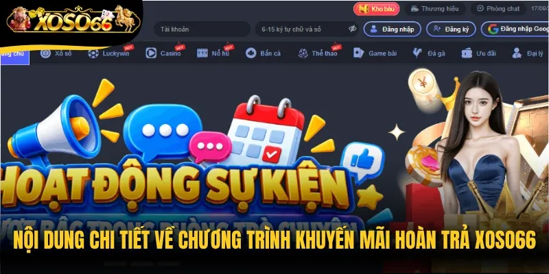 Nội dung chi tiết về chương trình khuyến mãi hoàn trả Xoso66