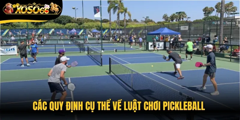 Các quy định cụ thể về luật chơi Pickleball trong kỹ thuật và tính điểm